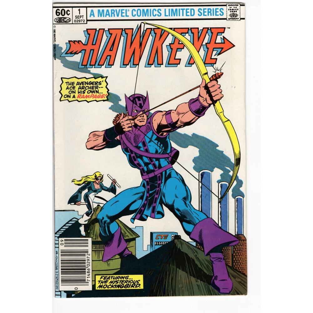 Hawkeye #1-4 comic books Set 1983 limited series 8.5 or better vintage marvel